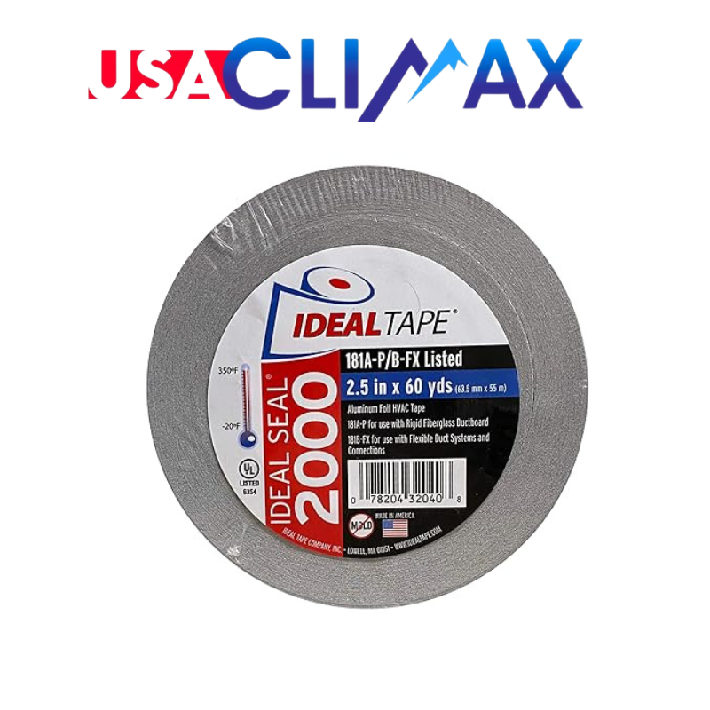 Ideal Tape - 2.5 In X 60 Yds Silver