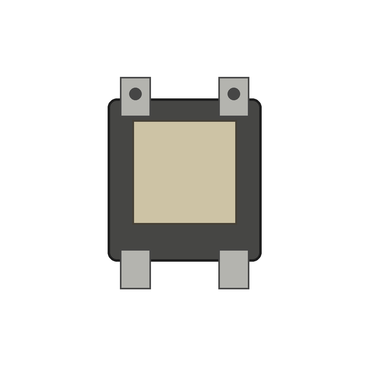 Generic residential HVAC 24V control transformer on white background