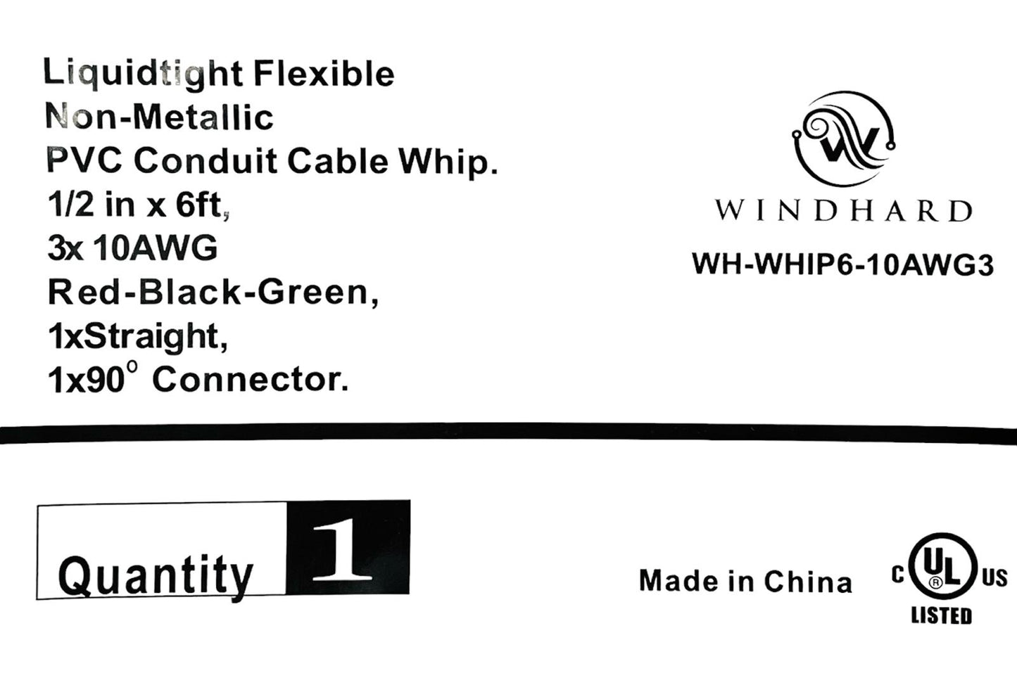 Conduit Whip 1/2 in. x 6 ft. Ultratite Liquidtight Flexible Non-Metallic