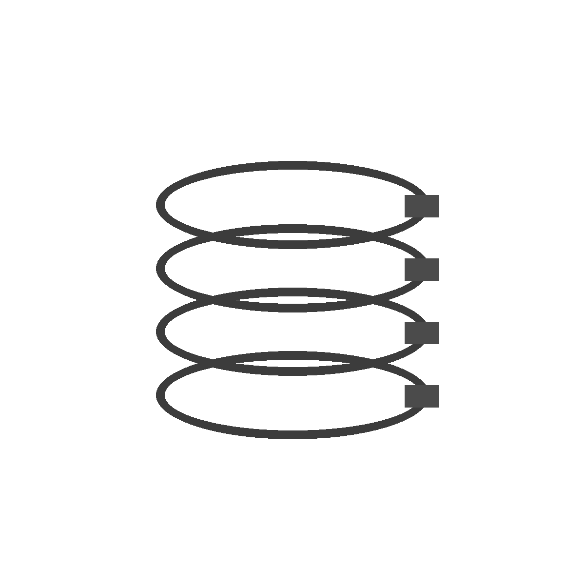 Generic heavy duty HVAC nylon duct ties on white background
