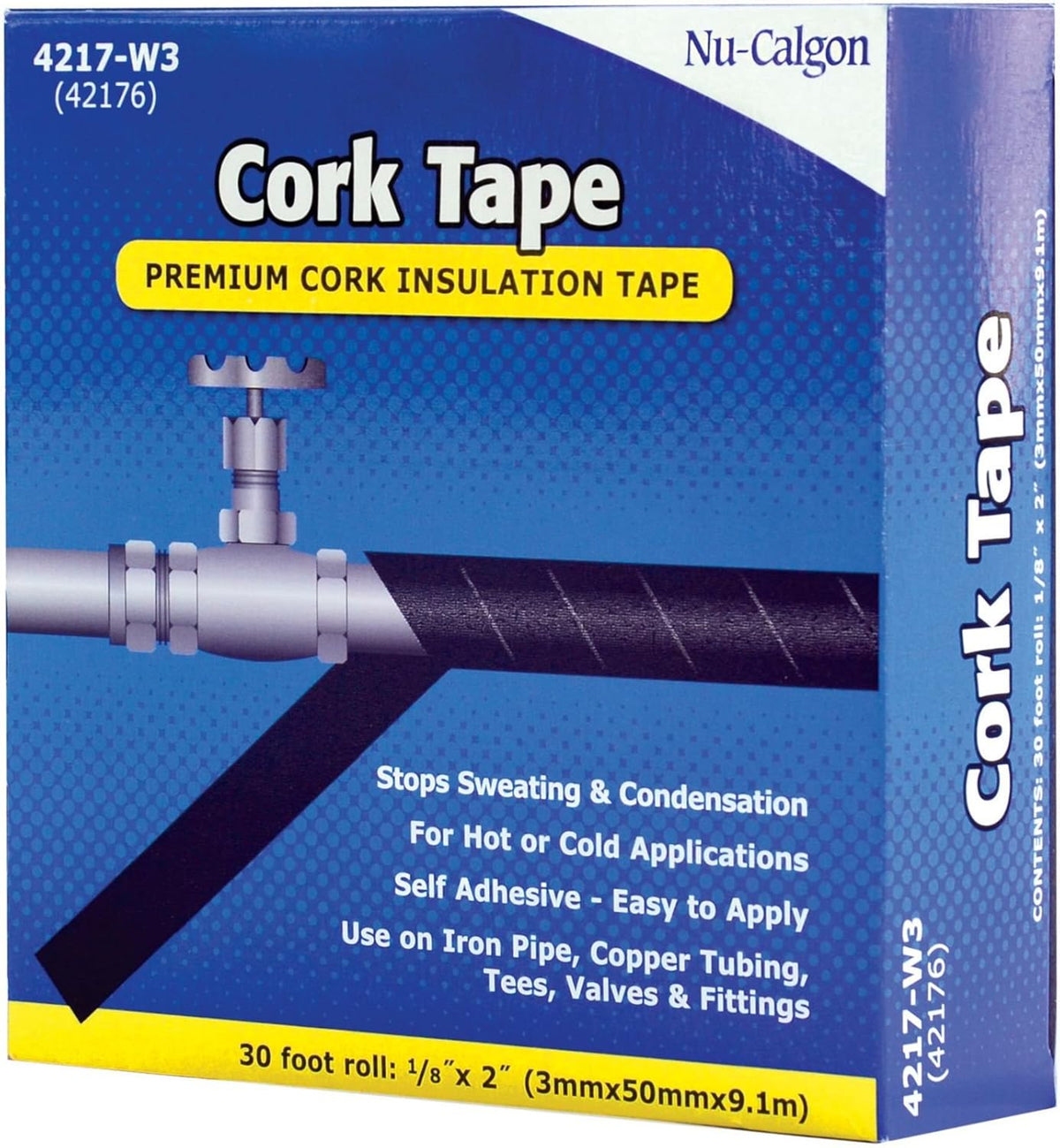 Representative HVAC cork insulation tape for refrigerant lines