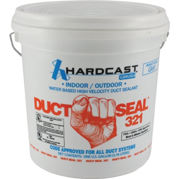 Representative water-based HVAC duct sealant mastic pail