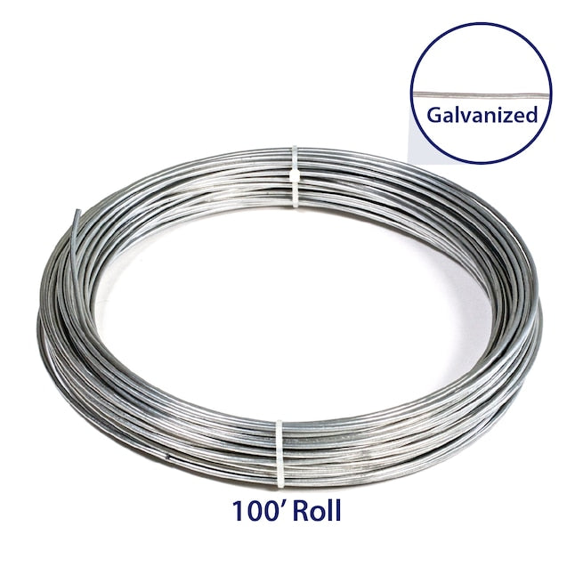 Representative galvanized HVAC hanger wire coil