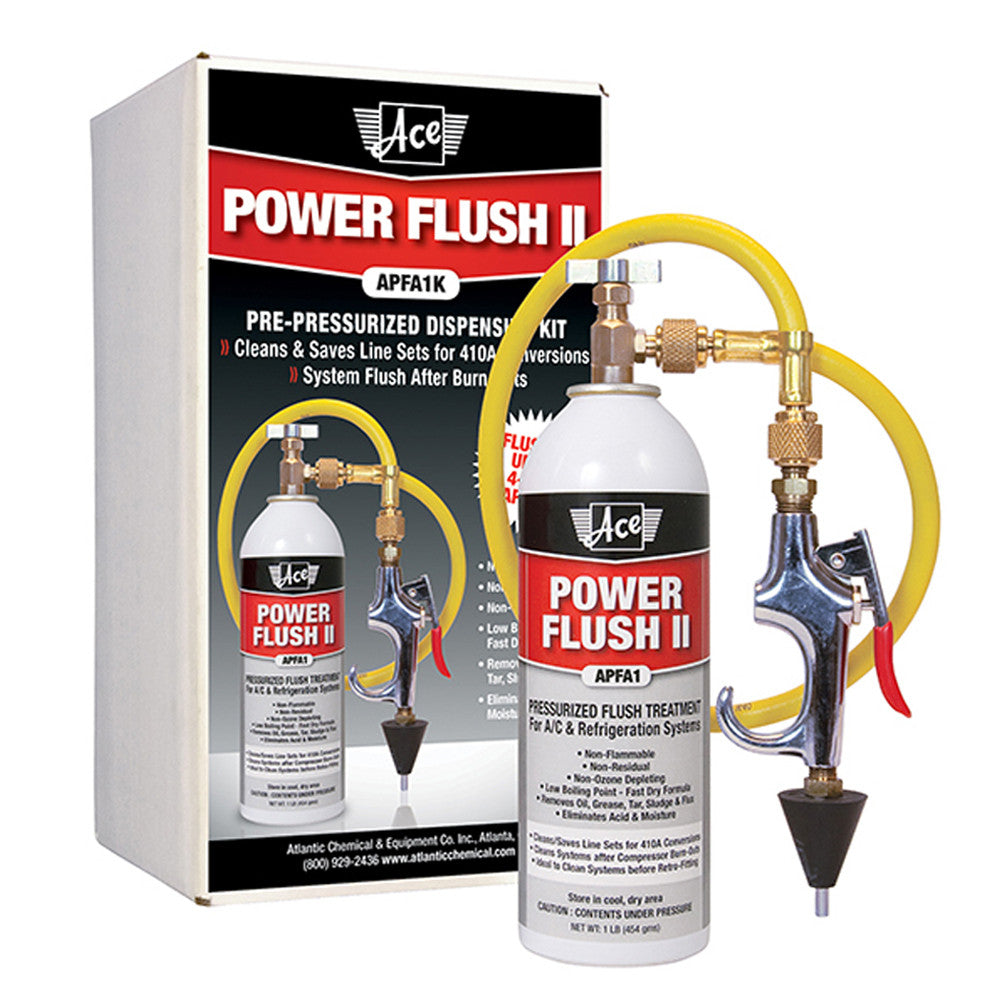 Representative A/C refrigeration line flush kit for HVAC service