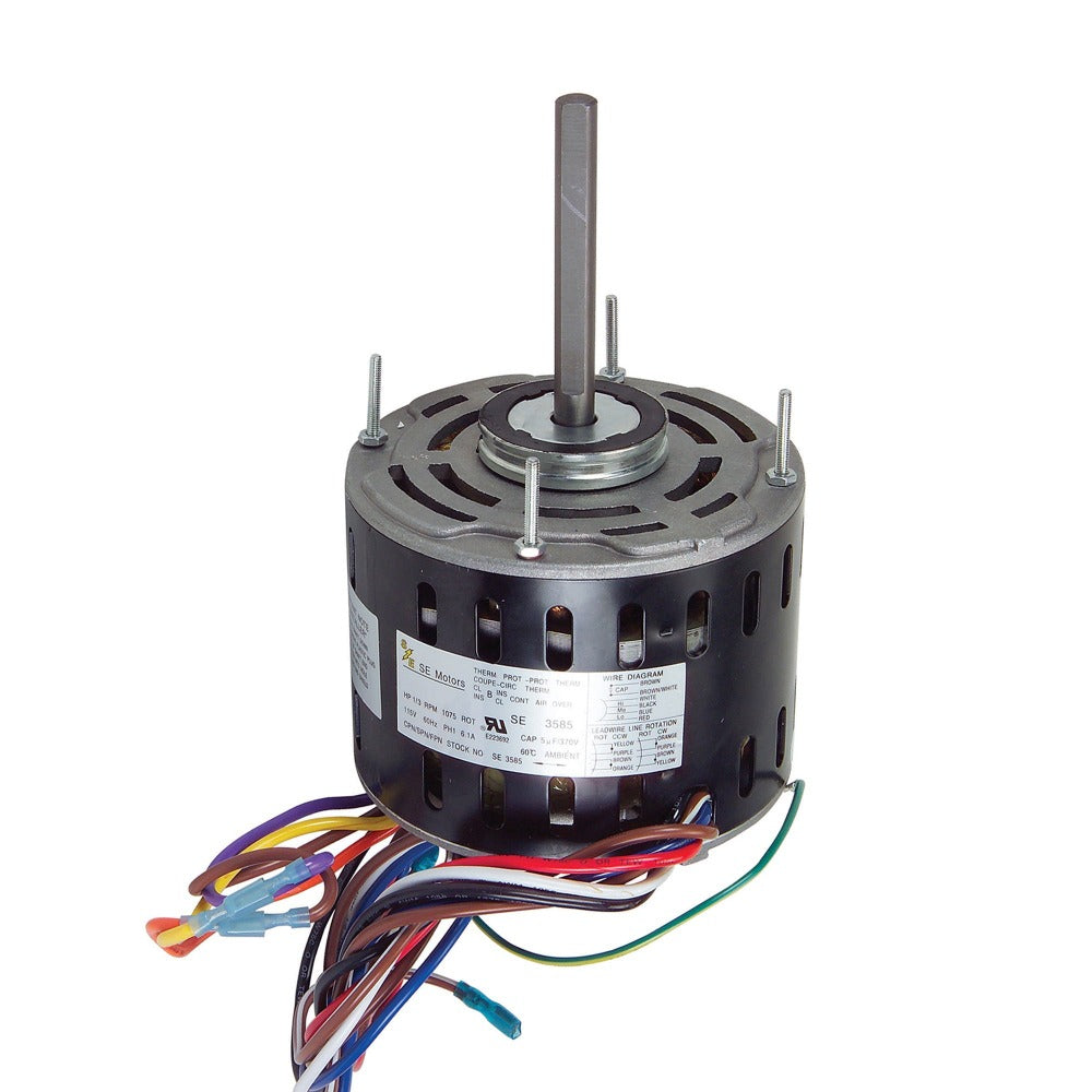 Representative universal PSC blower motor for residential HVAC