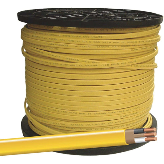 Representative 12/2 NM-B residential electrical cable spool
