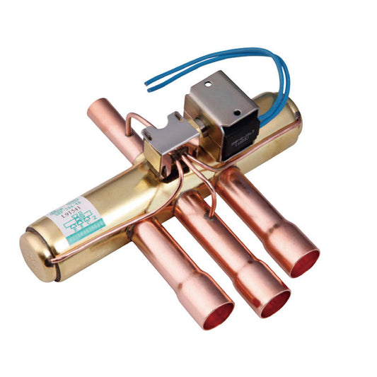 Representative 4-way reversing valve for residential heat pump