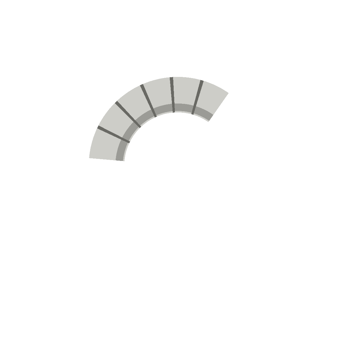 Generic adjustable galvanized round duct elbow on white background