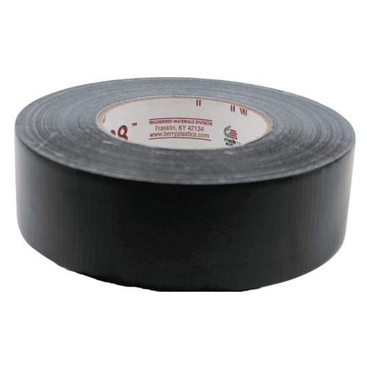 Representative black HVAC duct tape roll