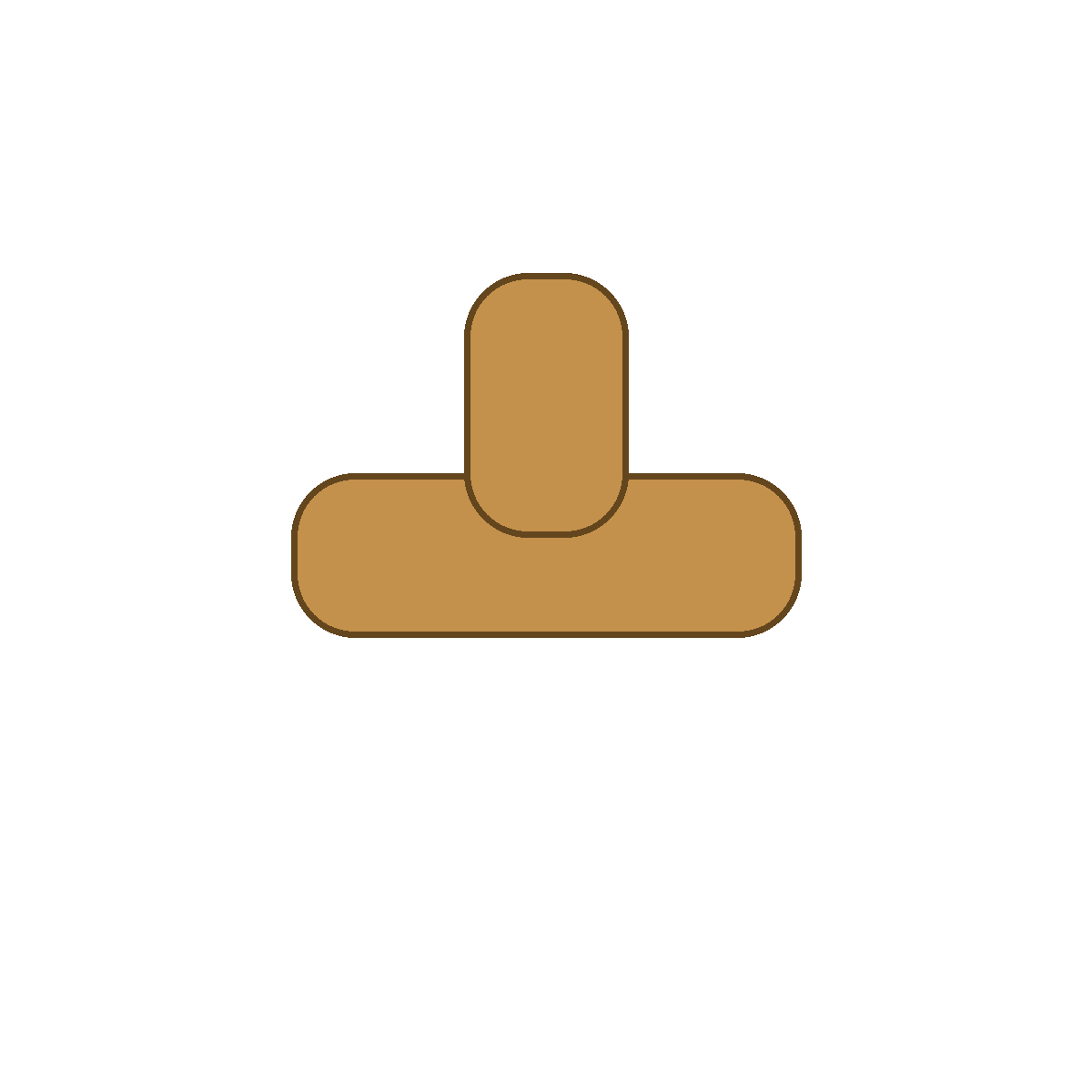Generic ACR copper refrigeration tee fitting on white background