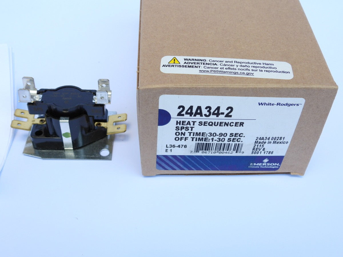 Representative electric heat sequencer for residential HVAC