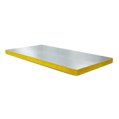 Representative foil-faced fiberglass HVAC duct board