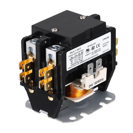 Representative 2-pole 40A 24V HVAC contactor