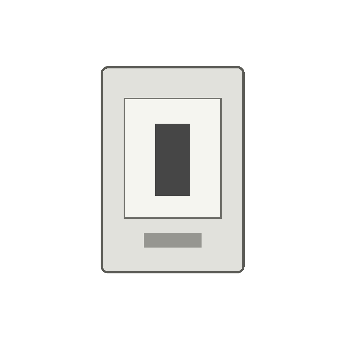 Generic outdoor residential HVAC disconnect switch on white background