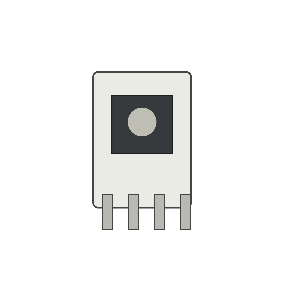 Generic residential HVAC 24V fan relay on white background
