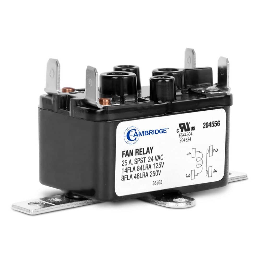 Representative residential HVAC fan relay with 24V coil