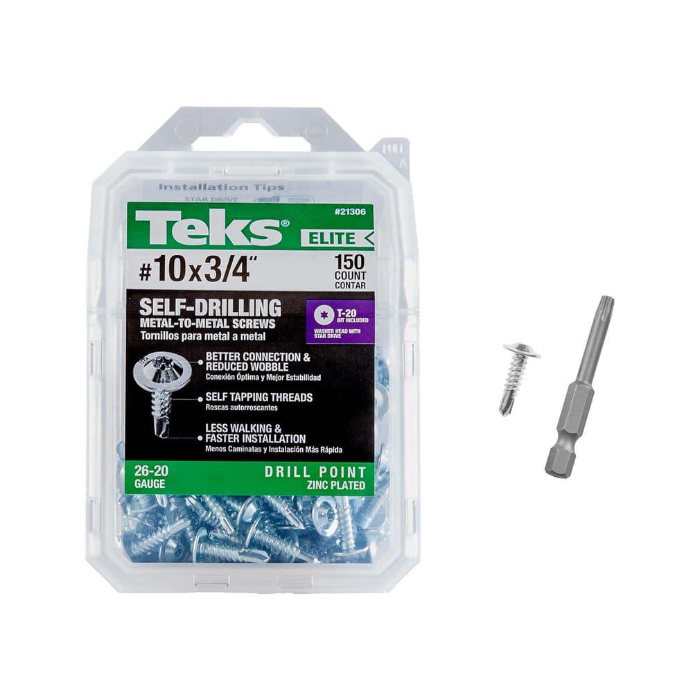 Representative self-drilling HVAC sheet metal screws