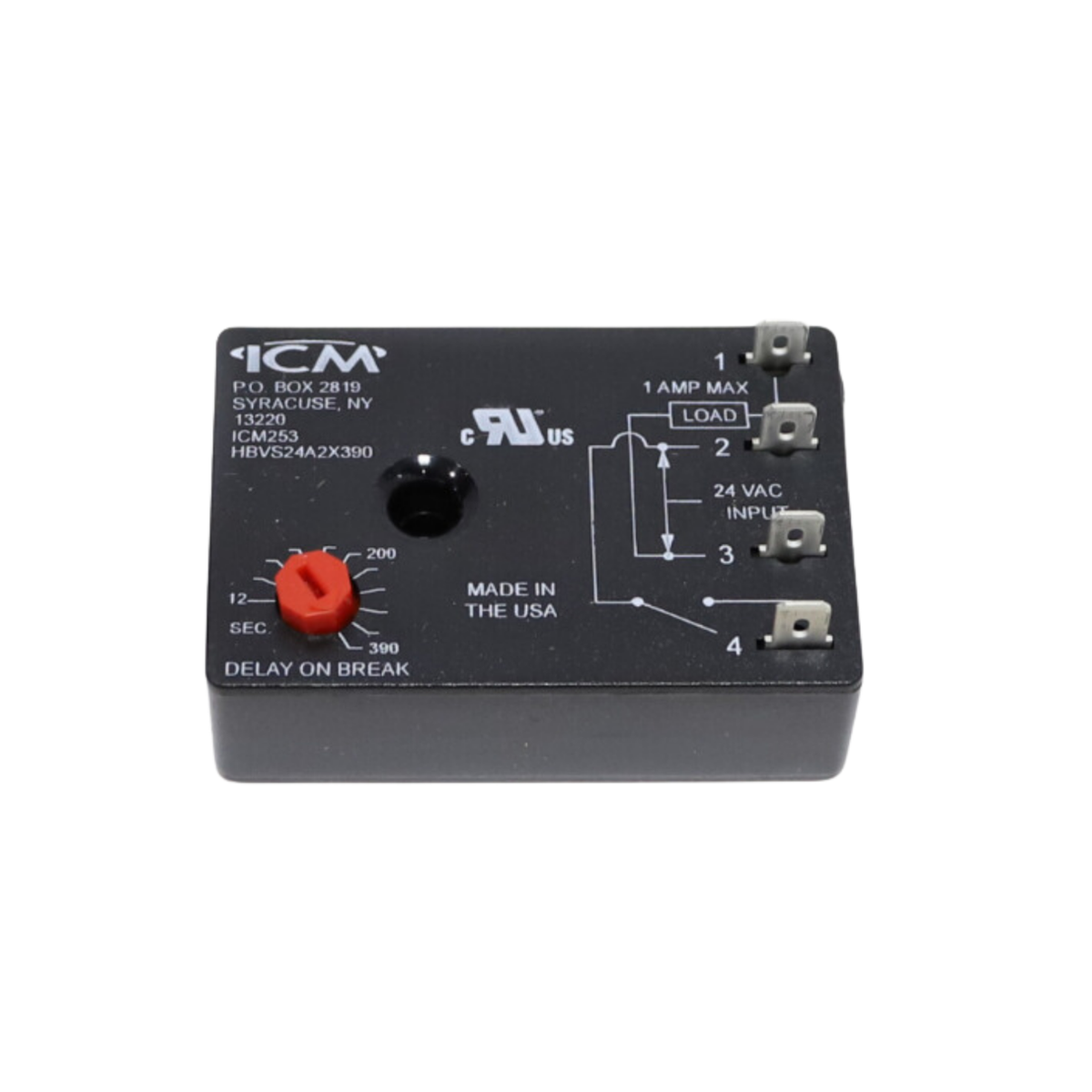 Representative HVAC delay-on-break time delay relay