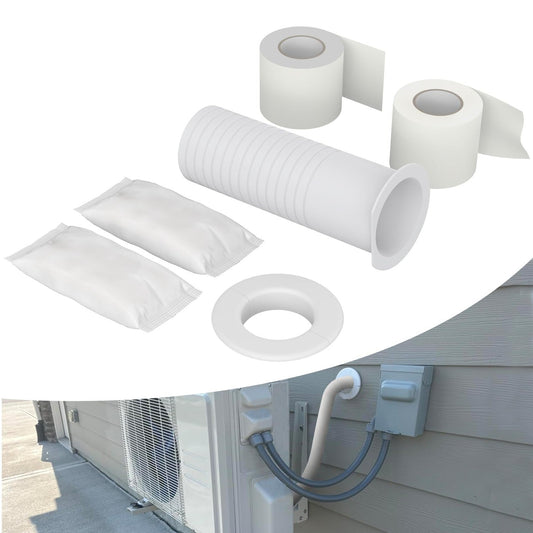 Representative mini split wall sleeve and seal kit