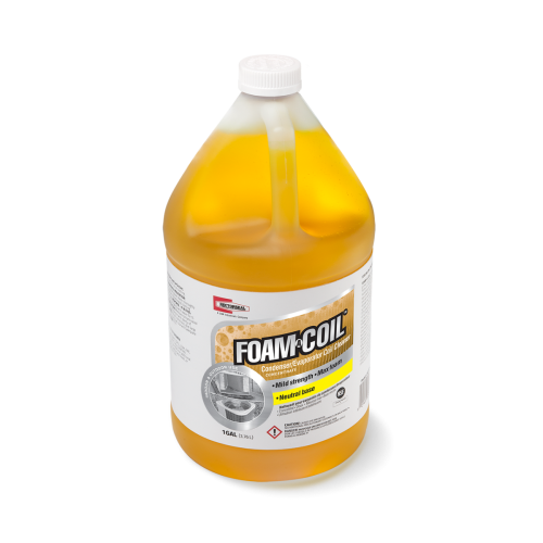 Representative foaming outdoor condenser coil cleaner for HVAC