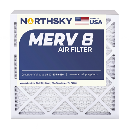 Representative pleated residential HVAC air filter