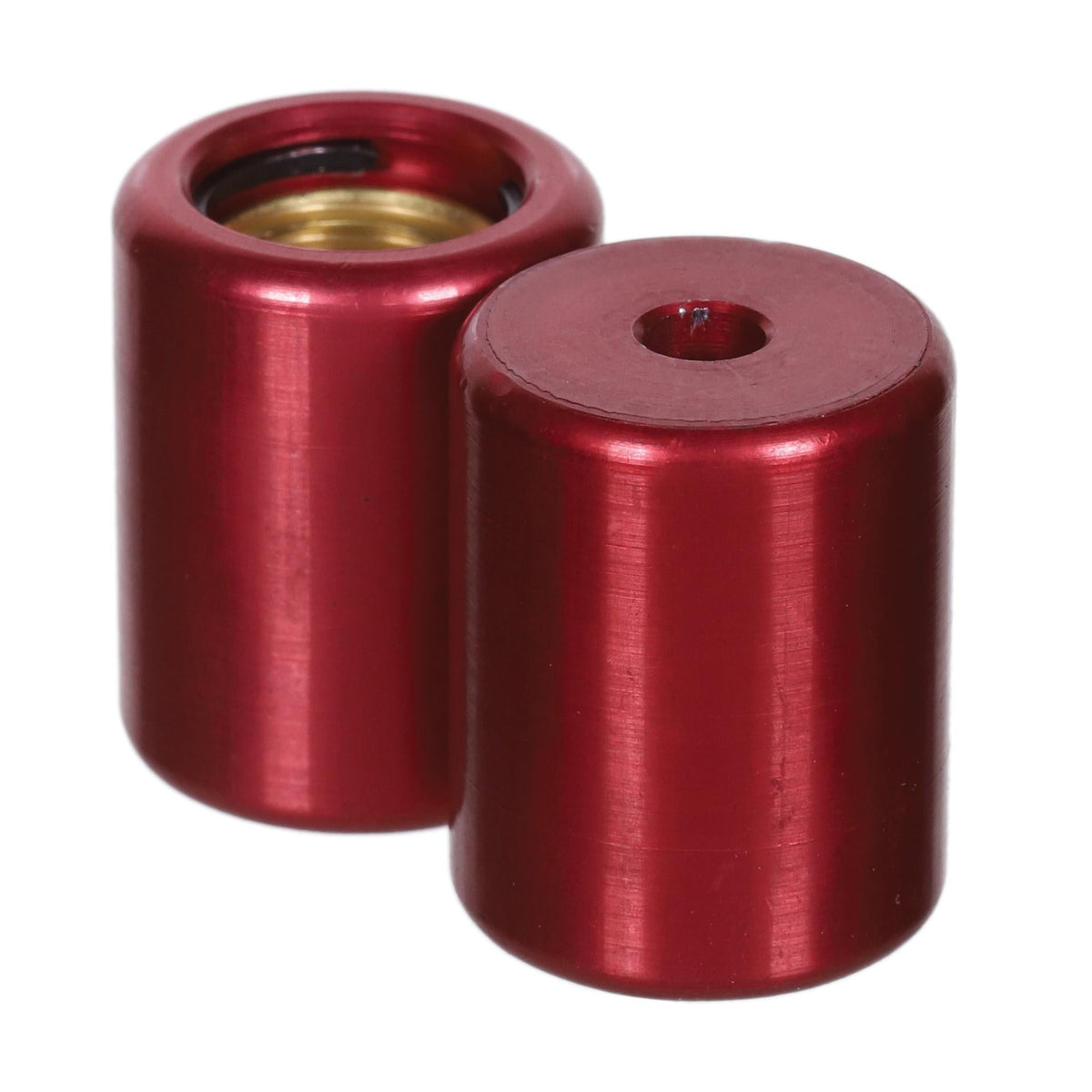 Representative refrigerant locking service caps for HVAC