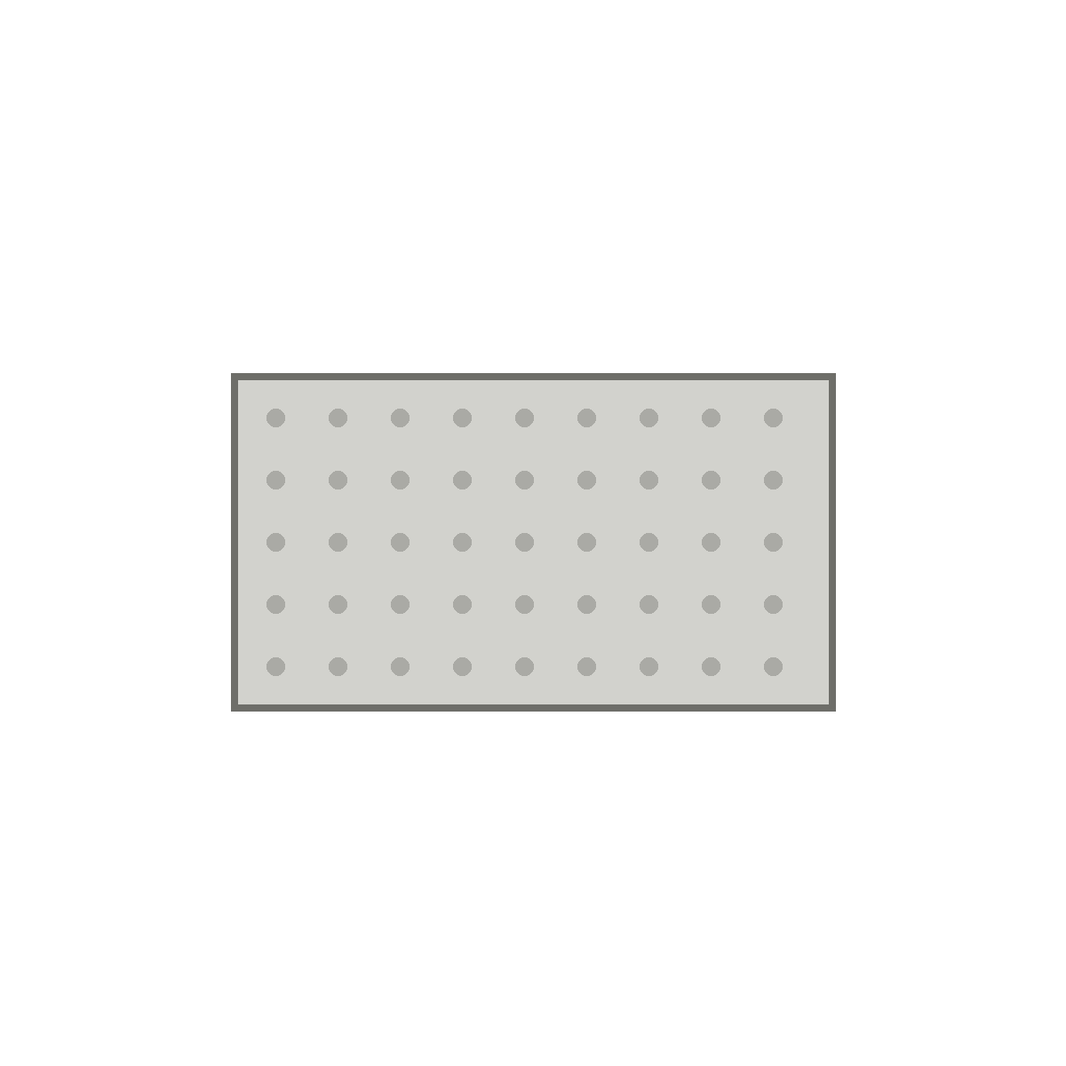 Generic residential condenser composite equipment pad on white background