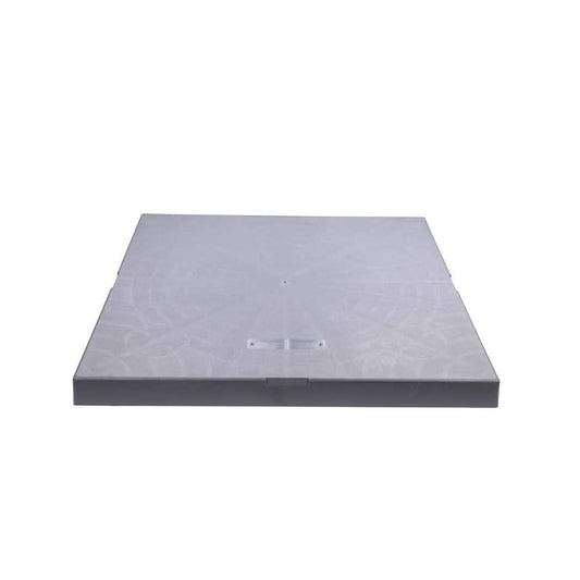Representative residential HVAC condenser equipment pad