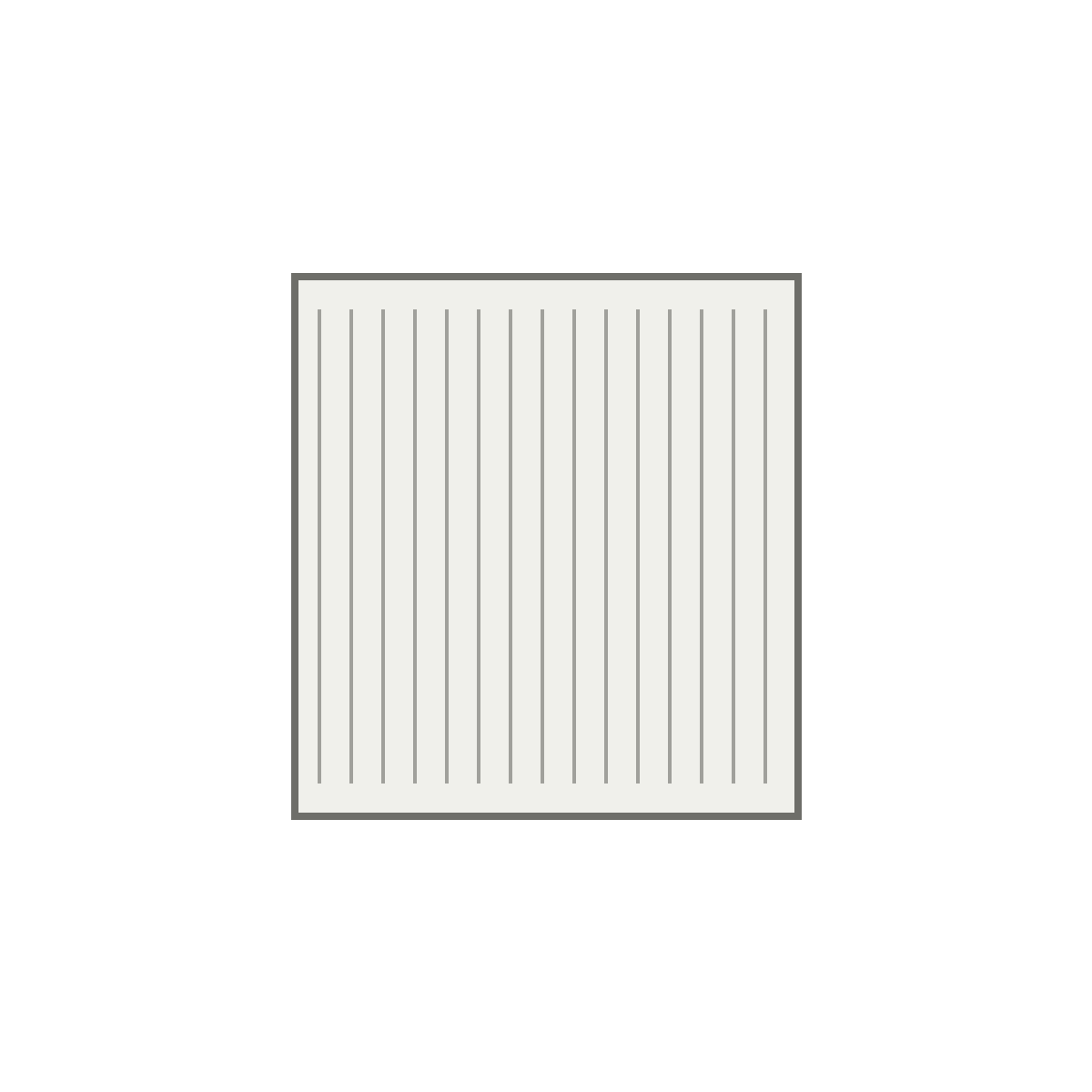 Generic deep pleated residential HVAC media filter on white background