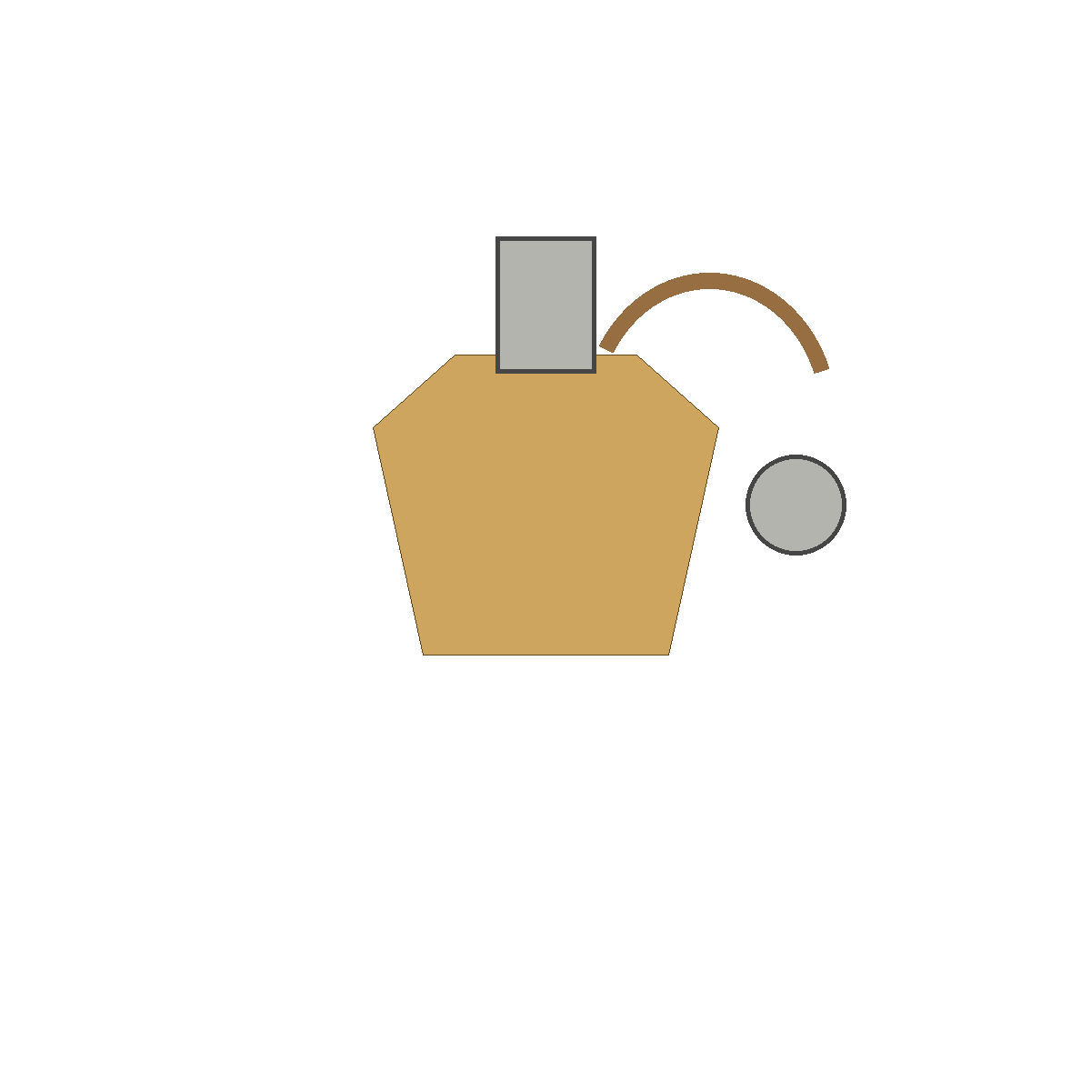 Generic residential HVAC R-410A thermostatic expansion valve on white background
