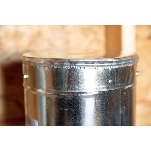 Representative galvanized round HVAC duct end cap