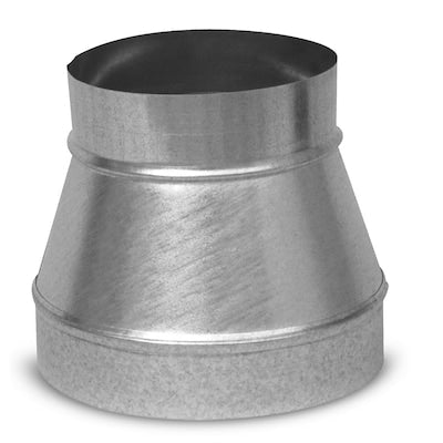 Representative galvanized round duct reducer for residential HVAC