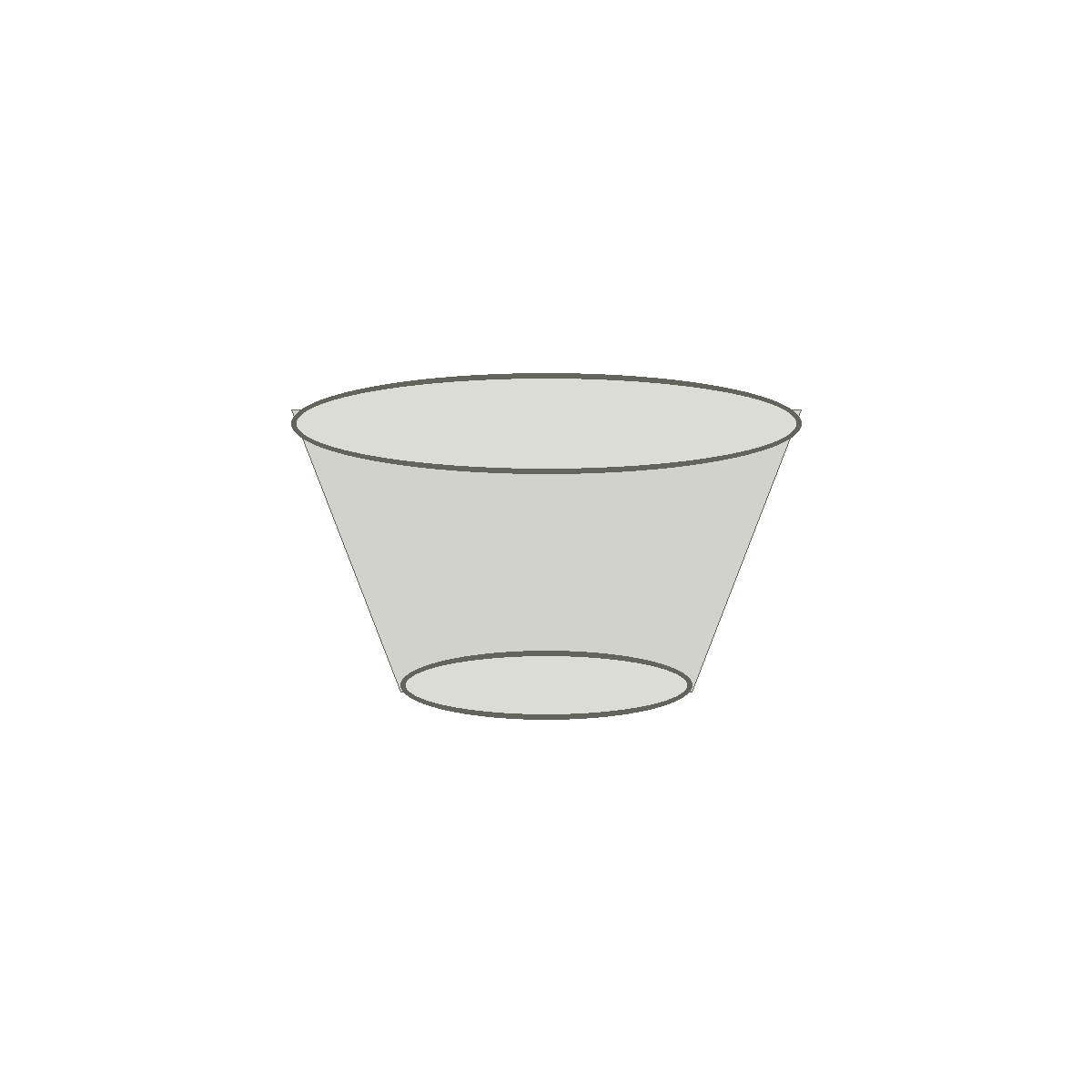 Generic galvanized round duct reducer on white background