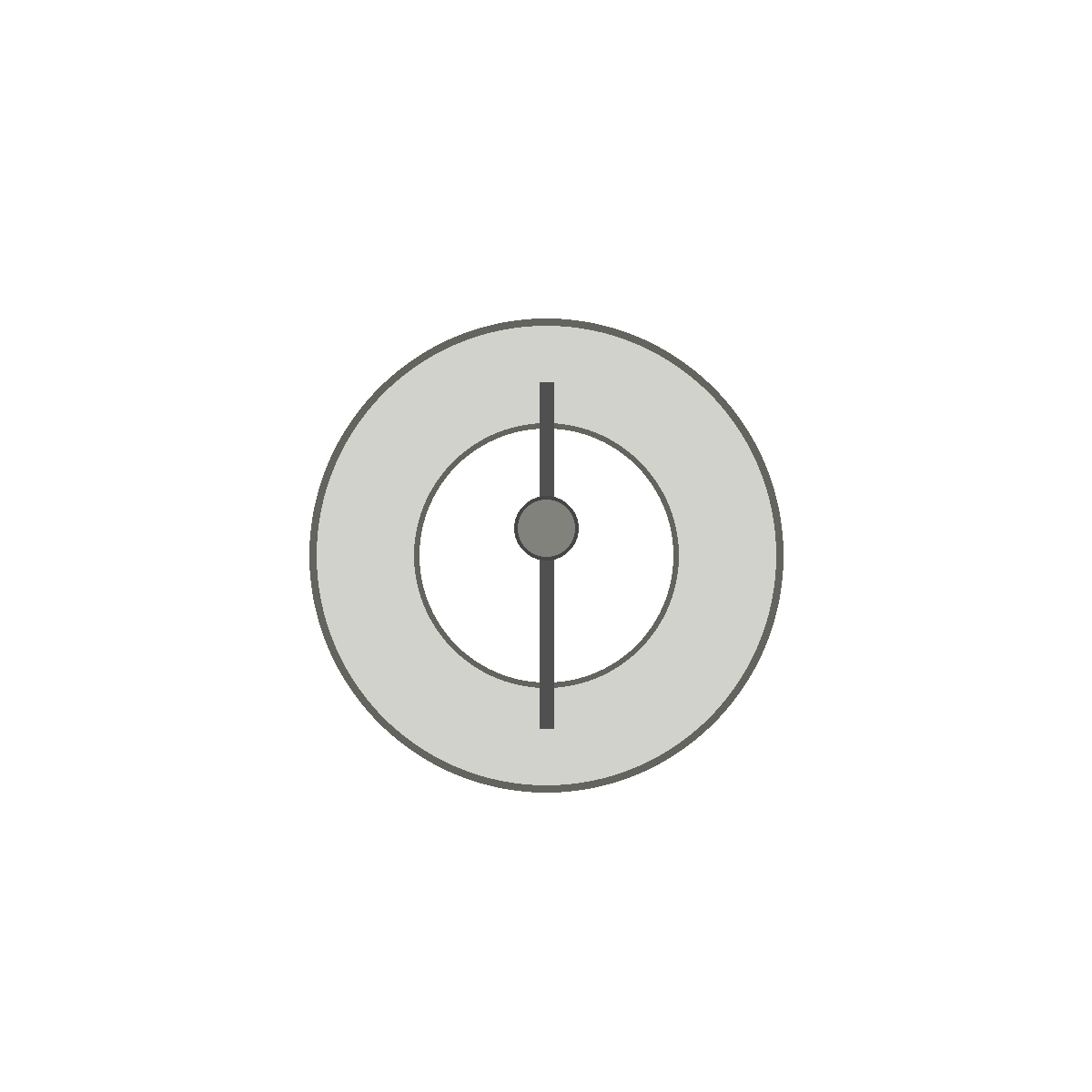 Generic galvanized round duct takeoff collar with damper on white background