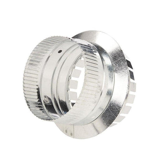 Representative galvanized round duct takeoff collar with damper