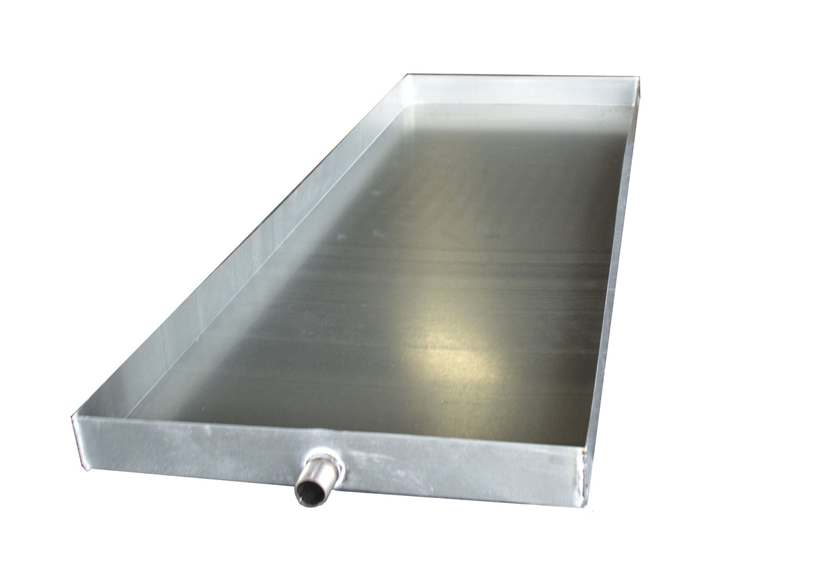 Representative secondary condensate drain pan for residential air handler
