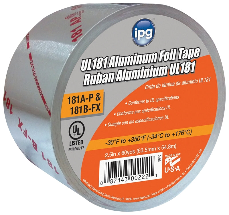 Representative UL 181 aluminum foil HVAC tape roll
