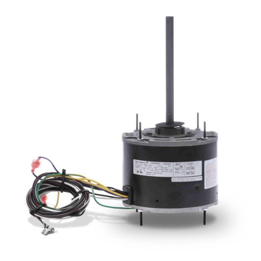 Representative universal PSC condenser fan motor for residential HVAC